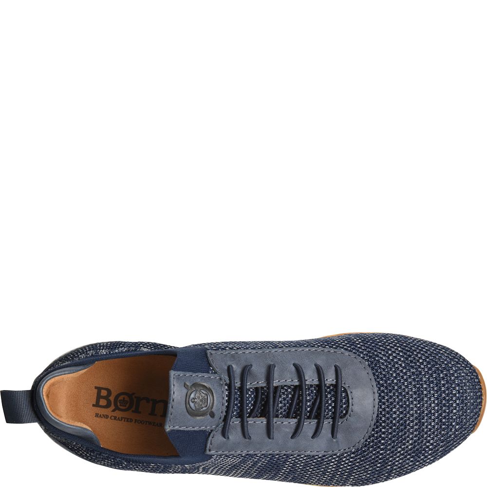 Born Barrett Sneakers Navy Knit Combo Product ID-keWqueWc