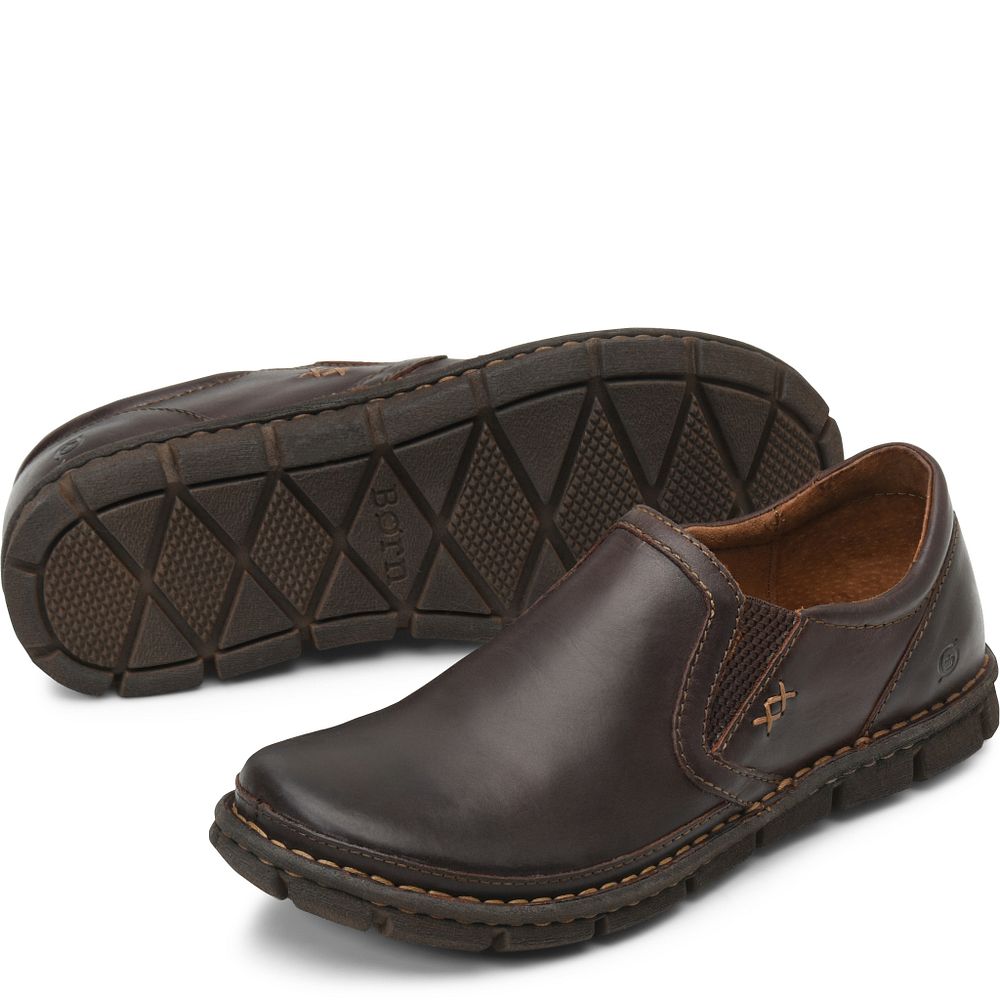 Born Sawyer Slip-Ons Dark Castano Product ID-lIaYcJyk