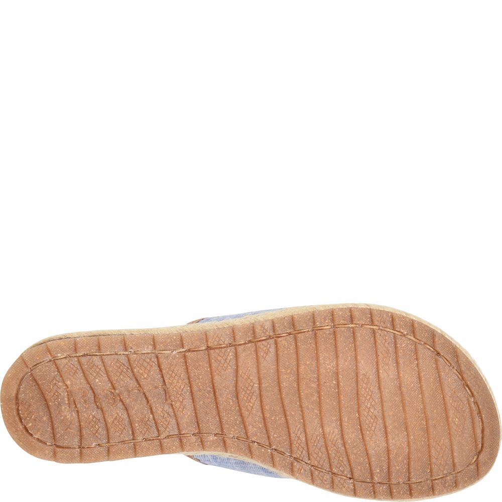 Born Ellie Sandals Blue Fabric Product ID-nCuO1nng
