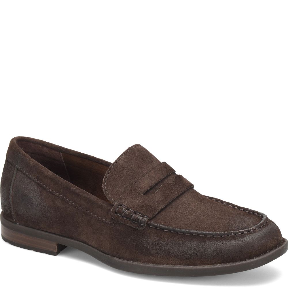 Born Matthew Slip-Ons Dark Brown Lince Suede Product ID-nhbM8NUE