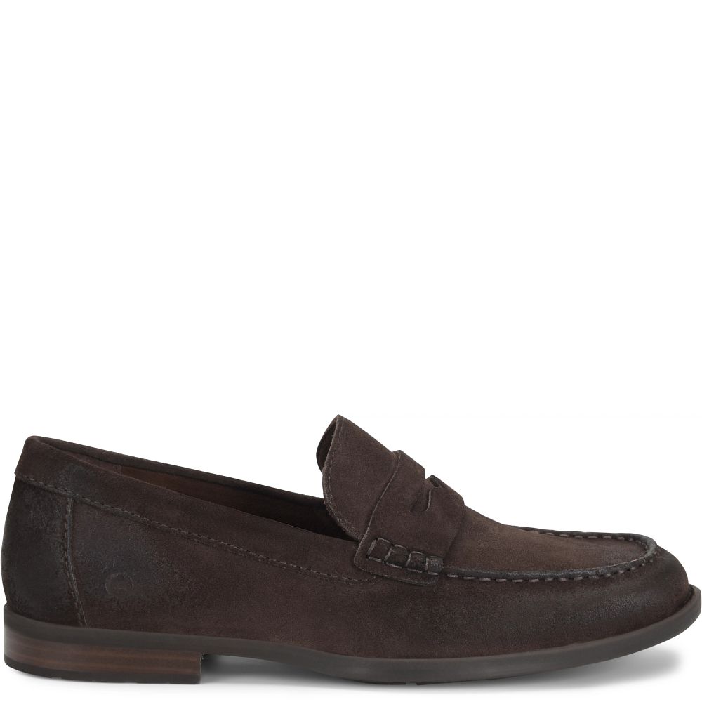Born Matthew Slip-Ons Dark Brown Lince Suede Product ID-nhbM8NUE