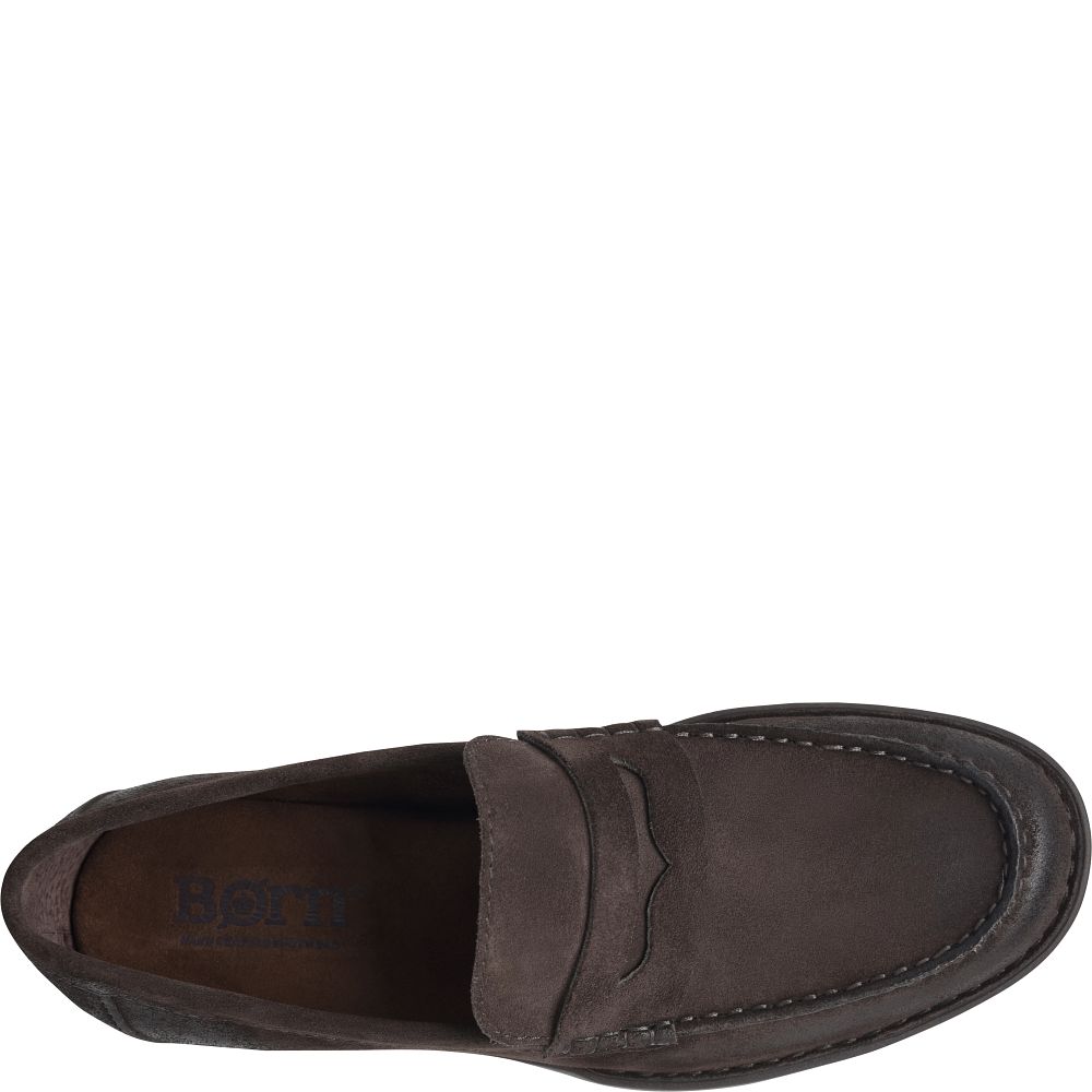 Born Matthew Slip-Ons Dark Brown Lince Suede Product ID-nhbM8NUE