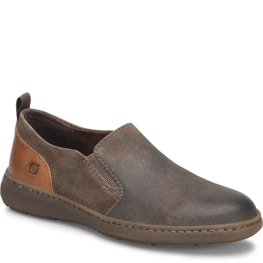 Born Morgan Slip-Ons Dark Mud Distressed Product ID-oBl4yeCf