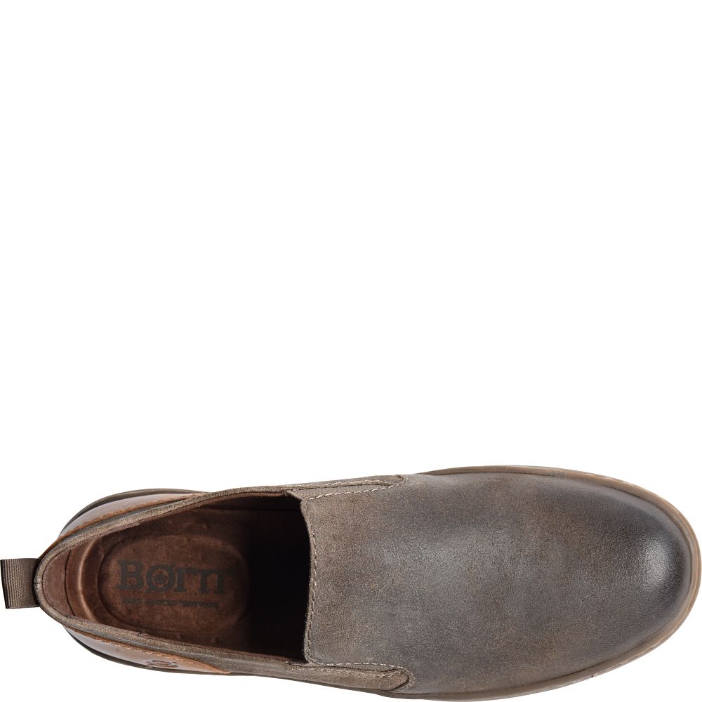 Born Morgan Slip-Ons Dark Mud Distressed Product ID-oBl4yeCf