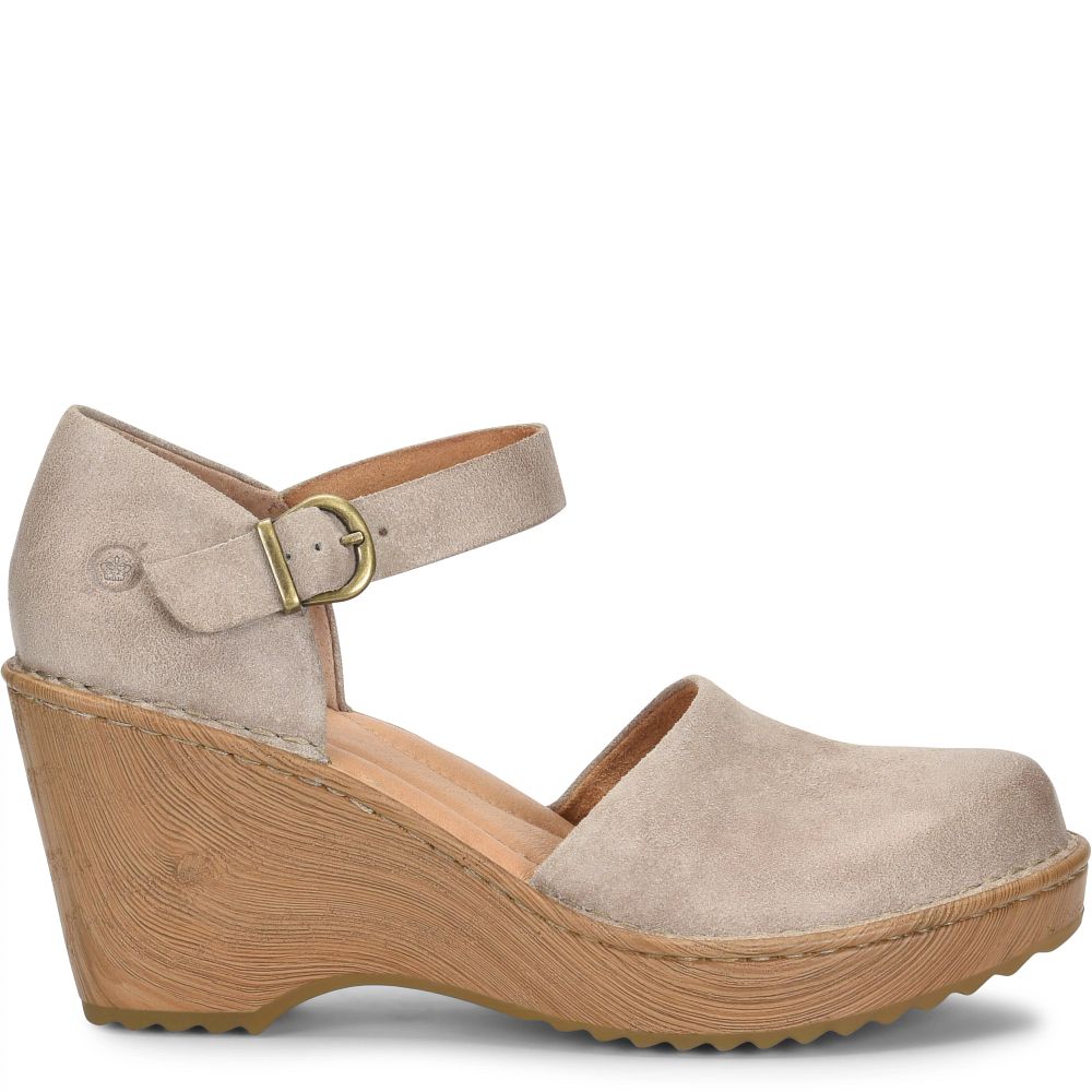 Born Nellie Clogs Cream Visone Distressed Product ID-pe8hMMc8
