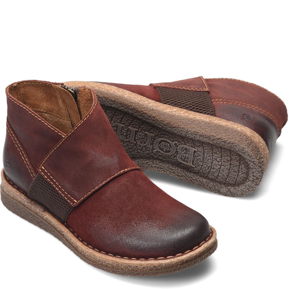 Born Tora Boots Dark Brick Distressed Product ID-qYlK8rev