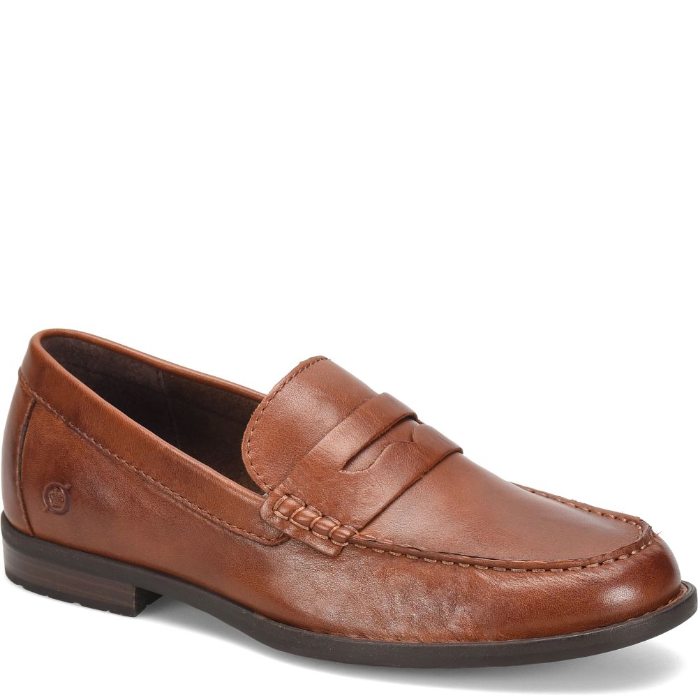 Born Matthew Slip-Ons Brown Cuero Product ID-qtk0eEx2