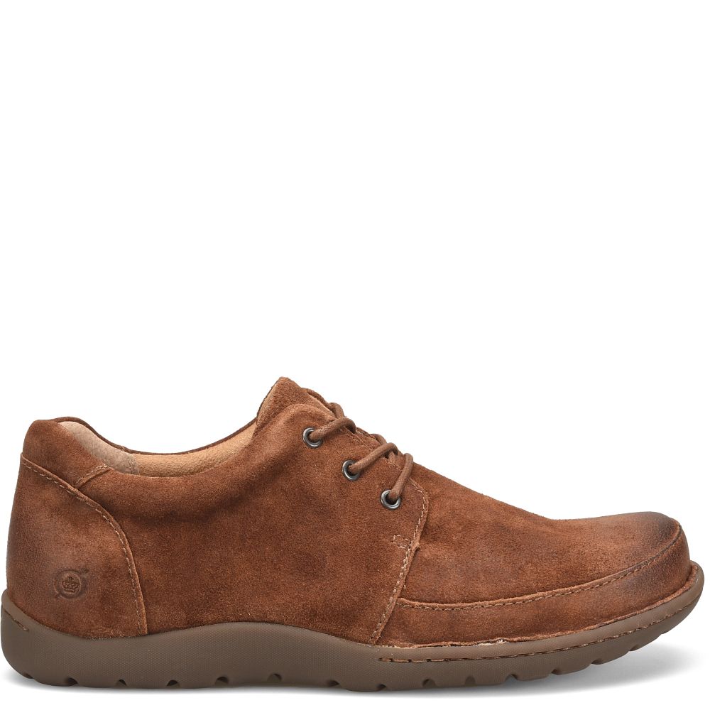 Born Nigel 3-Eye Slip-Ons Rust Tobacco Distressed Product ID-rm3gayVj