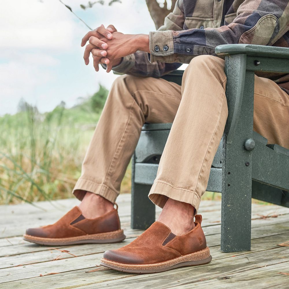 Born Bryson Slip-Ons Saddle Product ID-sNpJW5eO