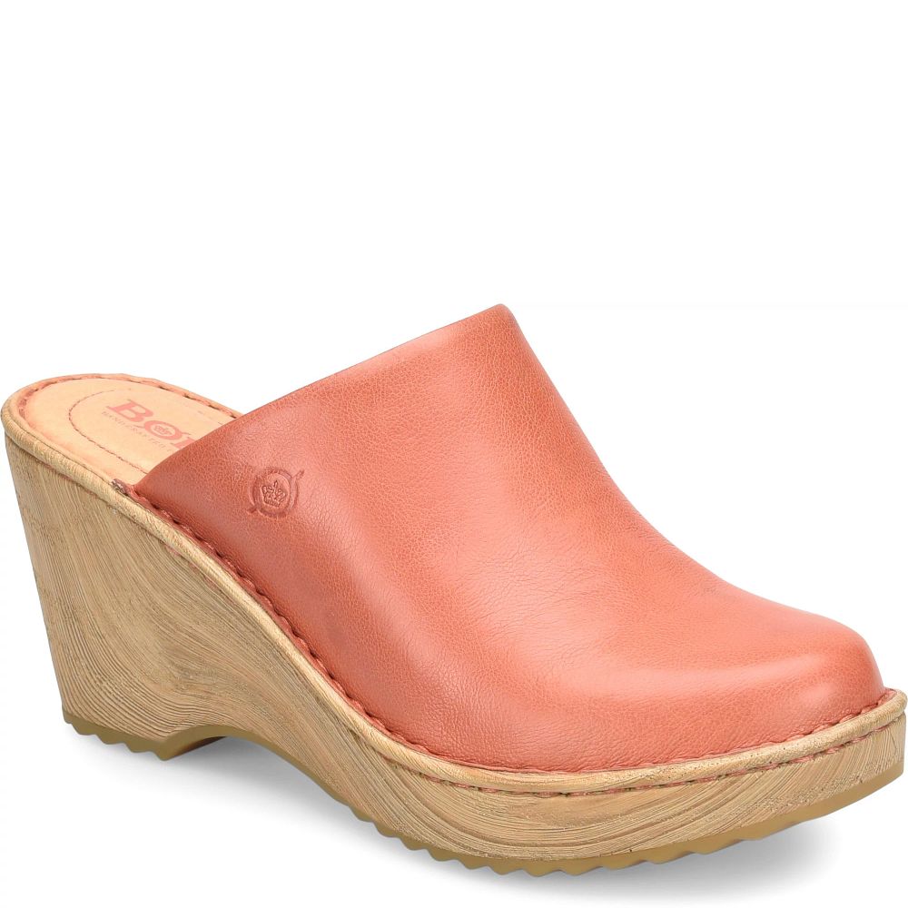 Born Natalie Clogs Rust Cayenne Product ID-svjrBbo8