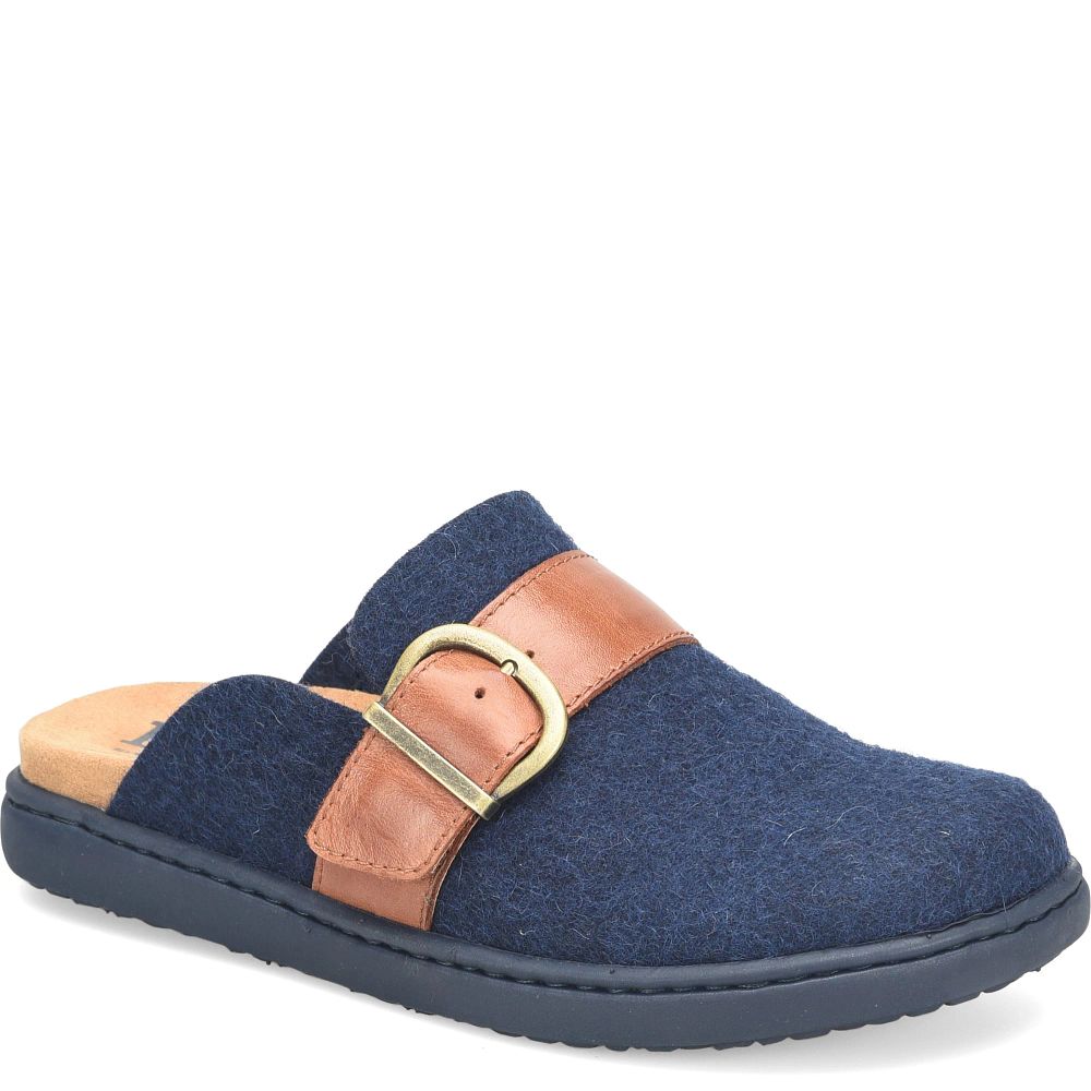 Born Lia Clogs Navy Felt Combo Product ID-u5OWkatJ