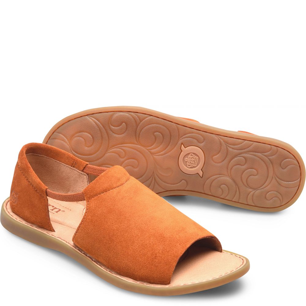 Born Cove Modern Colors Sandals Cognac Suede Product ID-uaPmgbtc