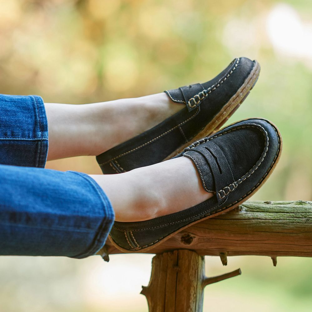 Born Nerina Slip-Ons Navy Sailor Nubuck Product ID-vnZXmEXm