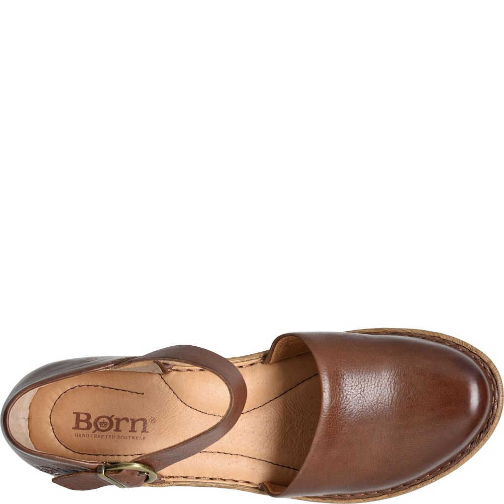 Born Nellie Clogs Brown Luggage Product ID-x6komTkz