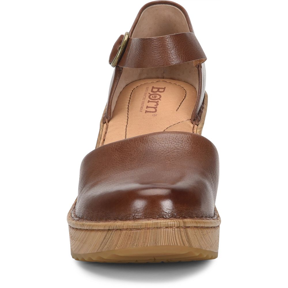Born Nellie Clogs Brown Luggage Product ID-x6komTkz