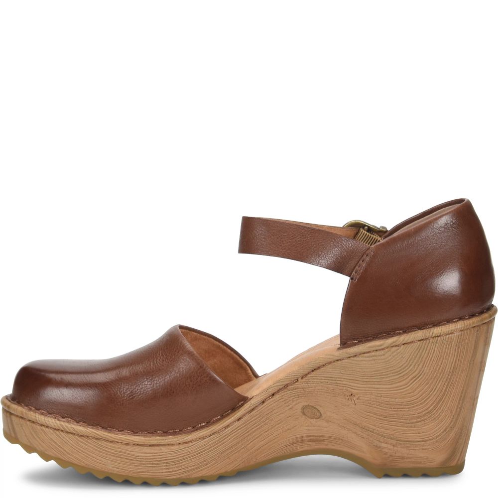 Born Nellie Clogs Brown Luggage Product ID-x6komTkz