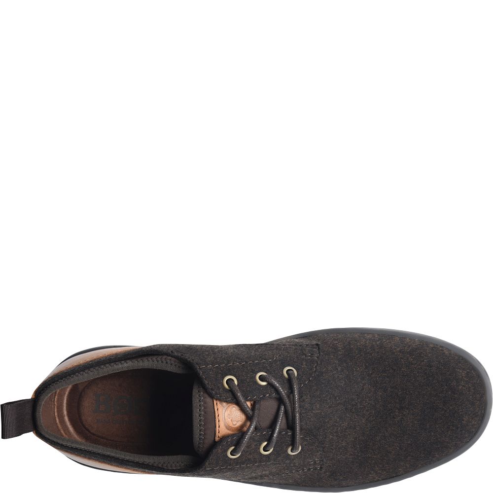 Born Marcus Slip-Ons Dark Brown Wool Combo Product ID-x7Le2fx5