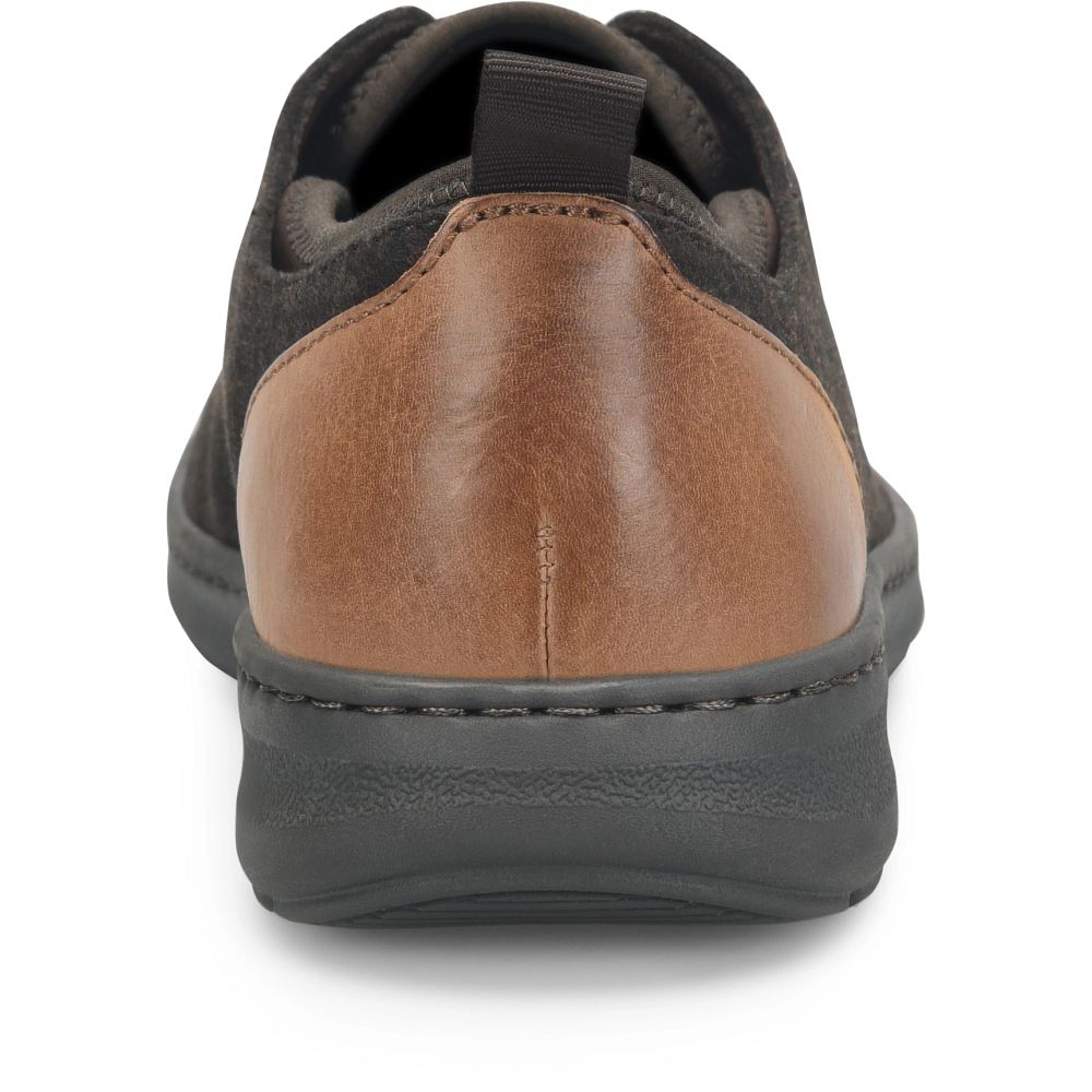 Born Marcus Slip-Ons Dark Brown Wool Combo Product ID-x7Le2fx5