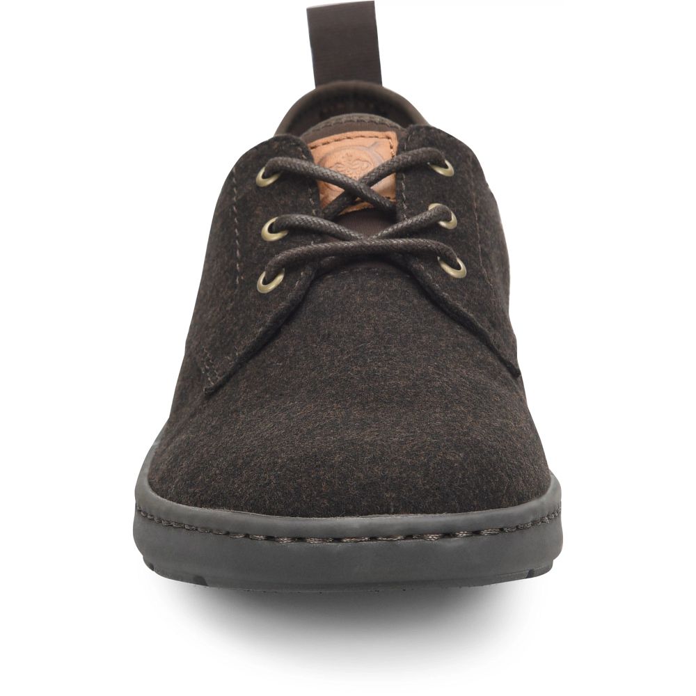 Born Marcus Slip-Ons Dark Brown Wool Combo Product ID-x7Le2fx5