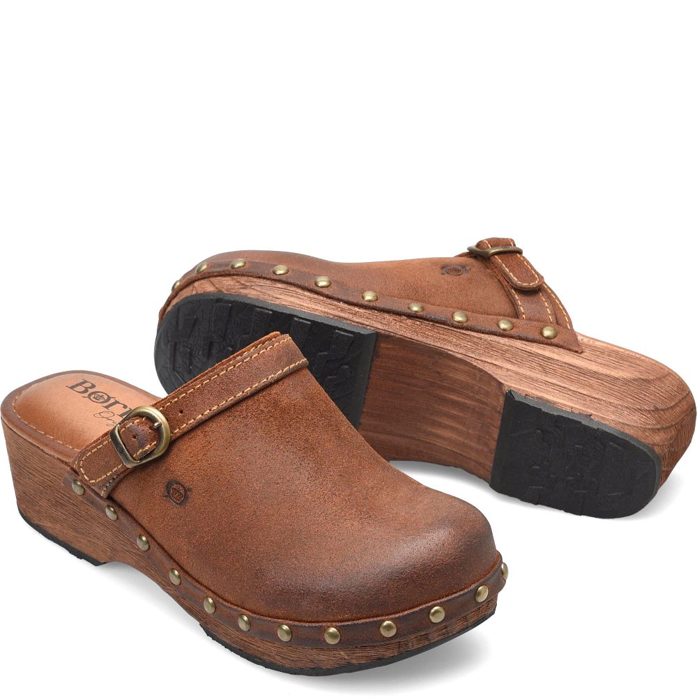 Born Jewel Clogs Glazed Ginger Distressed Product ID-yLvzOsP6