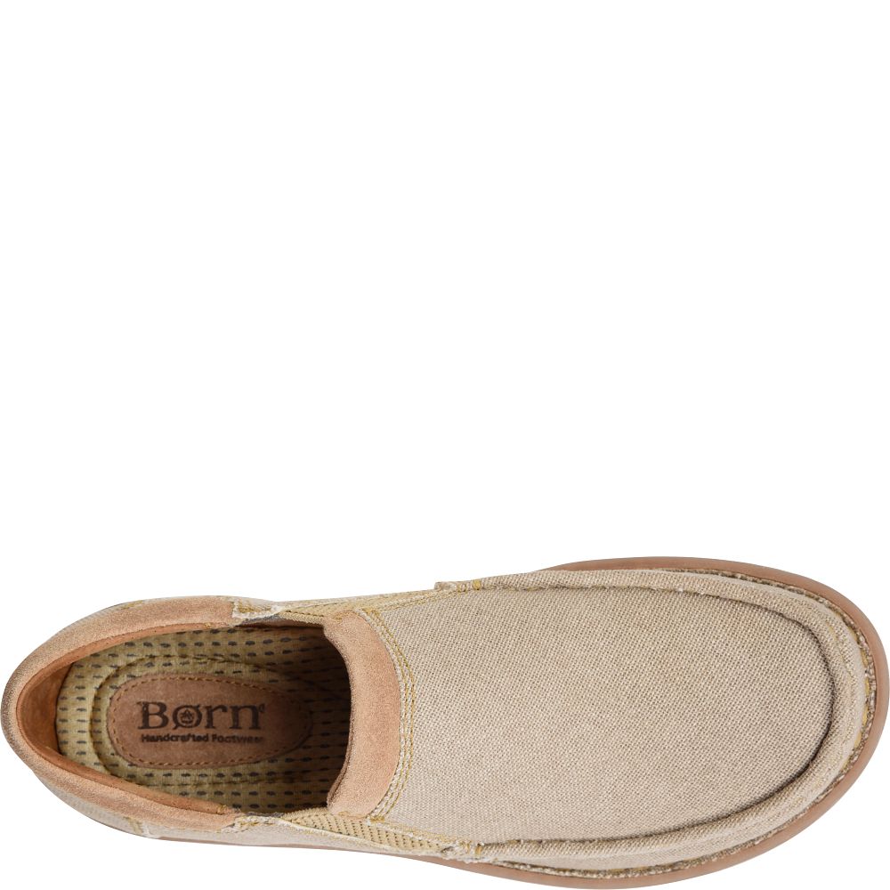 Born Gudmund Canvas Slip-Ons Natural Canvas Product ID-ypZQxKeR