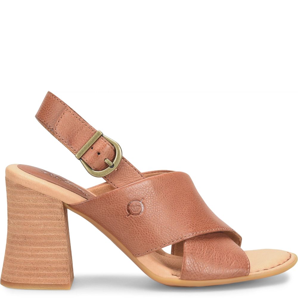 Born Tessa Sandals Brown Luggage Product ID-zRFBqbjf