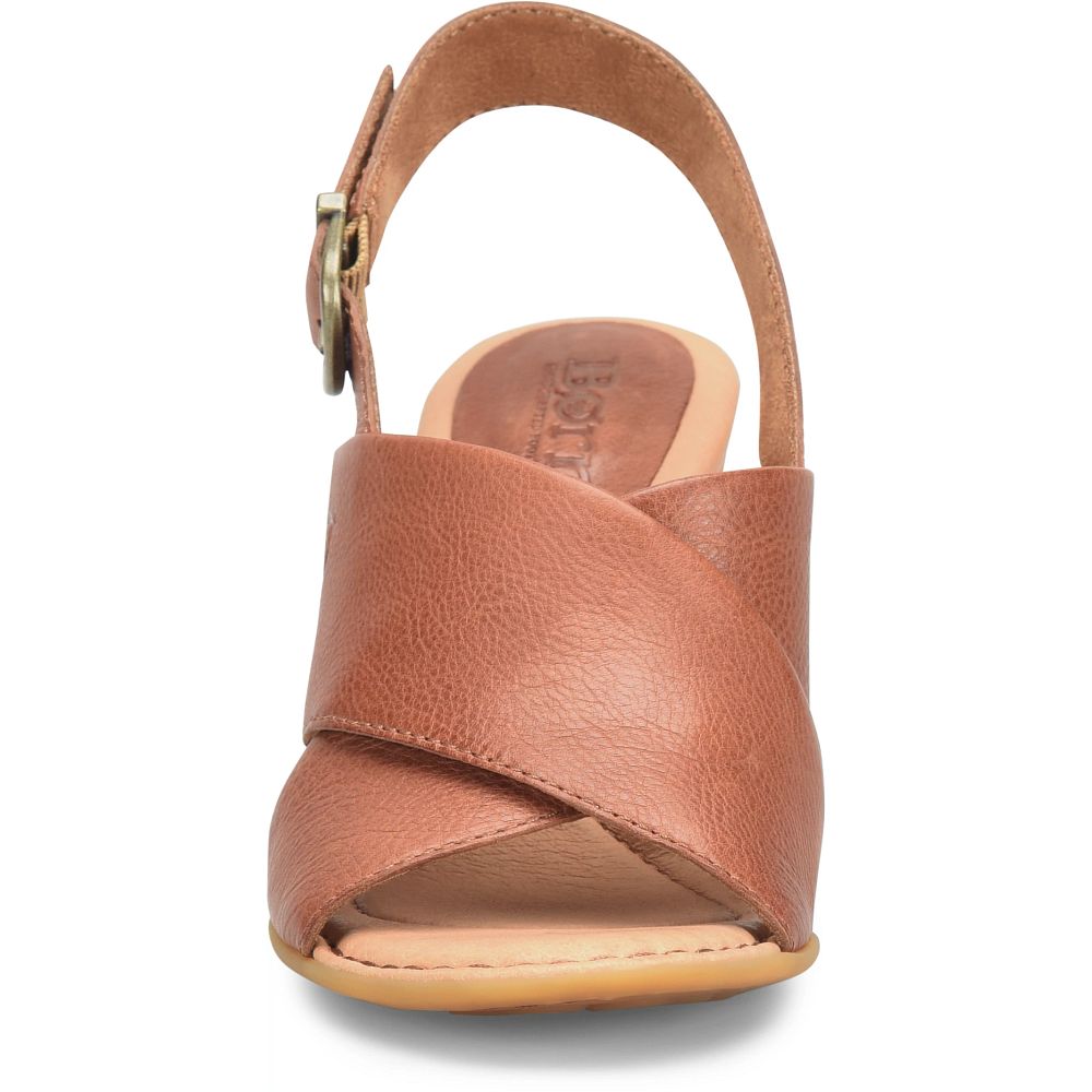 Born Tessa Sandals Brown Luggage Product ID-zRFBqbjf