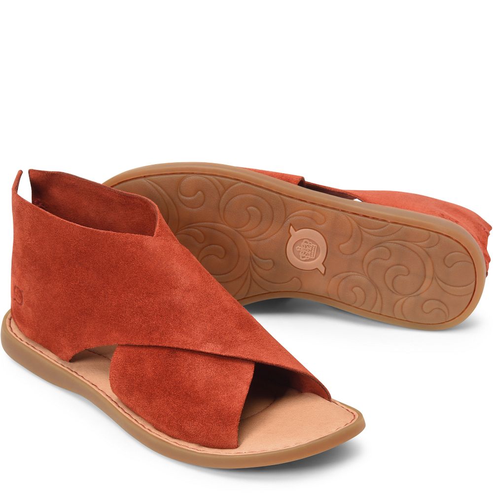 Born Iwa Colors Sandals Red Arogosta Suede Product ID-zdPcsHhz
