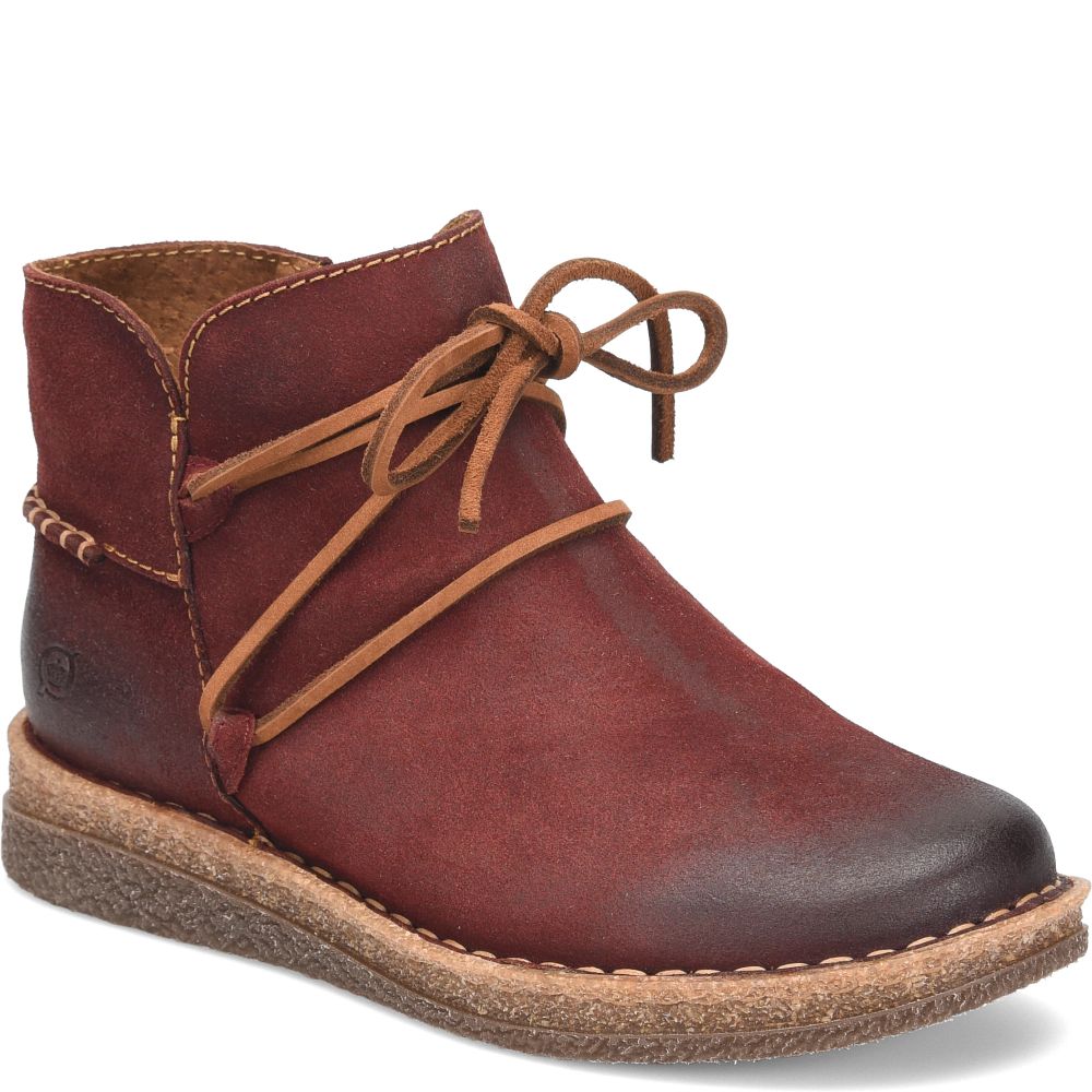 Born Calyn Boots Dark Brick Distressed Product ID-zl8cZcIX