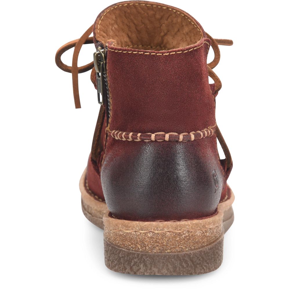 Born Calyn Boots Dark Brick Distressed Product ID-zl8cZcIX